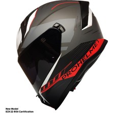 Motoanl Motosiklet Kask Ece 22.R06 Sertifikalı Güneş Vizörlü Fiber Kask Full Face Motor Kaskı Yeni Sezon Twister