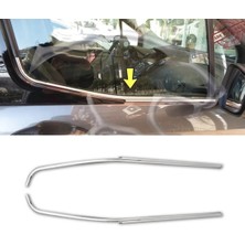 ZNZ Oto Aksesuar Tourneo Courier Krom Cam Çıtası 2 Prç. 2014 ve Üzeri Paslanmaz Çelik