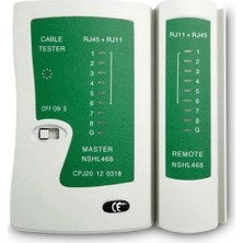 Yastech Cable Tester Kablo Test Cihazı RJ11 RJ12 RJ45 Cat5 Cat6