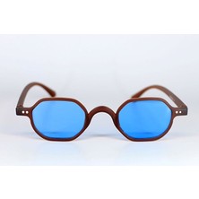 Zebechka 01 Mavi Geometrik Kadın Güneş Gözlüğü