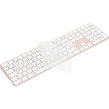 Mcstorey Apple Magic Keyboard-3 A2520 Numeric ile Uyumlu Silikon Klavye Kılıfı