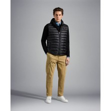 Paul & Shark  Erkek Kuş Tüyü Dolgulu Kapşonlu Fermuarlı Siyah Yelek C0P2007A-011