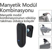 Lensgo 318C Siyah Kablosuz Tekli Yaka Mikrofonu Seti 24FİLM