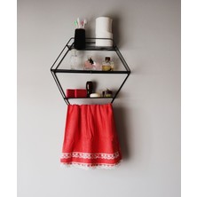 Tuana Kafes Tel Raf Duvar Aksesuarı  Yükseklik 43 cm Genişlik  50 cm