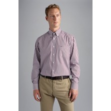 Paul & Shark Erkek Marka Logolu Düğmeli Gömlek Yaka Uzun Kollu Beyaz Gömlek 13313121-006