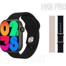 Byrist Watch 8 Series Hk9 Pro Amoled Ekran 45MM Kordon Kilitli 1:1 Pusula Özellikli Çift Kordon Akıllı Saat