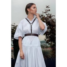 Mlvx Şık Deri Kadın Kemer, Elbise Üzeri Kemer, T-Shirt Üzeri Kadın Kemer - 1093  Blsm