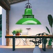 Homing Endüstriyel Metal Retro Yeşil Sarkıt AYD-3655