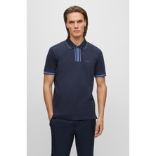 Boss Erkek Basic Regular Fit Kısa Kollu Lacivert Polo Yaka T-Shirt 50486186-404