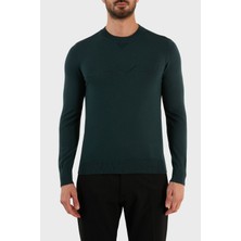 Emporio Armani Erkek Yuvarlak Uzun Kollu Günlük Haki Kazak 6L1MXJ 1MBPZ-0586