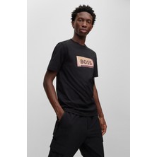 Boss Erkek Slim Fit Kısa Kollu Bisiklet Yaka Siyah T-Shirt 50486210-001