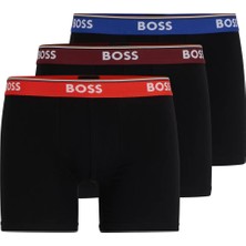 Boss Erkek Marka Logolu Beli Lastikli Siyah Boxer 50499441-972