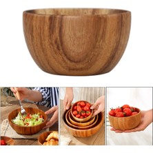 Segolike Ahşap Salata Kasesi Karıştırma Meyve Çorbası Şehriye Kaseleri Gıda 10X6 cm (Yurt Dışından)