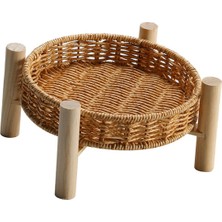 Segolike Hasır Depolama Sepeti Rattan Depolama Tepsisi Sepetleri Bin Masaüstü 18 × 10 × 4cm (Yurt Dışından)