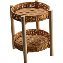 Segolike Hasır Depolama Sepeti Rattan Depolama Tepsisi Sepetleri Bin Masaüstü 22 × 4 × 28 cm 2 (Yurt Dışından)