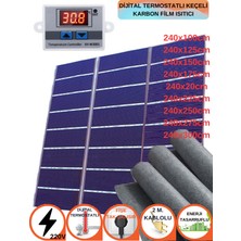 Keçeli Dijital Termostatlı Halı Altı Isıtıcı Karbon Film