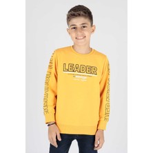 Ahengim Erkek Çocuk Leader Baskılı Trend Sweatshirt AK15091