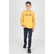 Ahengim Erkek Çocuk Leader Baskılı Trend Sweatshirt AK15091