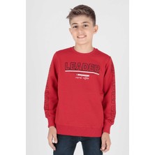 Ahengim Erkek Çocuk Leader Baskılı Trend Sweatshirt AK15091