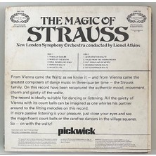 New London Symphony Orchestra Lionel Atkins The Magic Of Strauss Lp Plak (Orjinal Dönem 1973 Ingiltere Baskı)