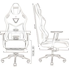 Warrior Aragorn Blanc Deri Oyuncu Koltuğu - Siyah - Ayak Uzatmalı Bilgisayar Sandalyesi 1698B0481