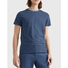 Tommy Hilfiger Erkek Dokuma Kumaş Kısa Kol Model T-Shirt Mw0Mw10800-0Bb