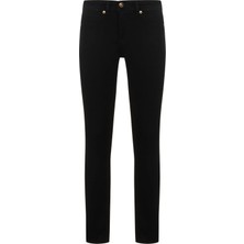 Versace Kadın Yüksek Bel Slim Rahat Siyah Pantolon 73HAB5J2 CDW00-909