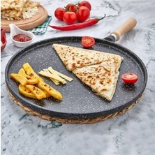 Okyay Home Erendemir Erato Granit Gözleme Steak Et Izgara Döküm Çift Taraflı Tava 36 cm 185