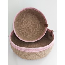 Home Decors By Özlem 2'li Hasır Sepet Düzenleyici Organizer Dekorasyon Hediyelik - 25X7CM-20X7CM