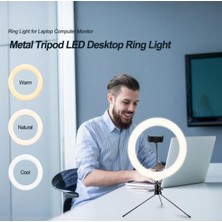 LED Ring Light Youtuber Light Stüdyo Işığı Akrobat Selfie LED Masa Lambası