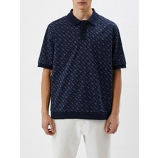 Boss Erkek Oversize Fit Kısa Kollu Polo Yaka Polo Yaka T-Shirt 50486168-405