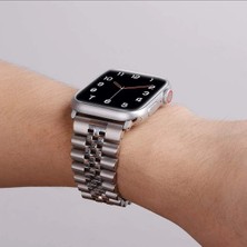 Cool Cold  Apple Watch 38/40/41 mm Seri 10/42 iwatch 9 8 Se 7 6 5 4 3 2 Paslanmaz Çelik Ayarlanabilir Rolex Metal Kordon