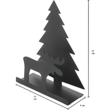 Hvn Group Metal Çam Ağacı Geyik Peçetelik, Metal Peçetelik