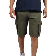 Paul & Shark  Erkek Pamuklu Regular Fit Düz Haki Şort 21411930-270