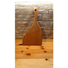 F&S WoodArt Modern Dekoratif Tasarım 48 cm Büyük Boy Saplı Sunum Tahtası Servis Tabağı Tepsi