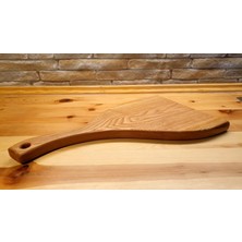 F&S WoodArt Modern Dekoratif Tasarım 48 cm Büyük Boy Saplı Sunum Tahtası Servis Tabağı Tepsi