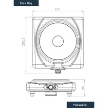 Kumtel Siyah Tekli Hotplate Ocak