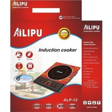 abnturk Aılıpu Alp-12 2200 W Elektrikli Induction Cam Ocak Tasarruflu Fanlı Dijital Dokunmatik Tuş Kontrol