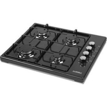 Luxell LX-420 F Siyah Set Üstü Ocak Doğalgaz