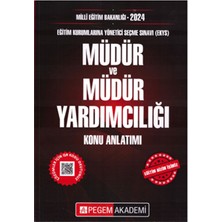 Pegem Akademi Yayıncılık 2024 MEB EKYS Müdür ve Müdür Yardımcılığı Konu Anlatımı - Soru Bankası - Deneme Seti