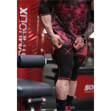 Dex Supports Antrenman Dizliği ,spor Dizlik Knee Sleeve+Wrist Wraps Spor Bileklik 2'li Paket Siyah