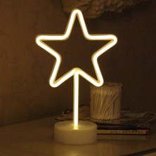 Yıldız Tasarımlı Neon LED Lamba 32*15CM