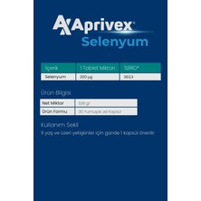 Aprivex Selenyum 30 Yumuşak Jel Kapsül