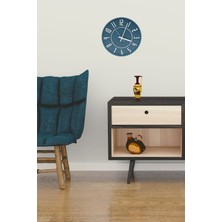 Apricity Dekoratif Renkli Daire Beton Duvar Saati 26 cm - Fresco