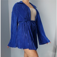 Ece Kahraman Piliseli Kimono Şort Takım