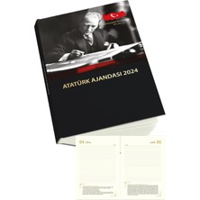 Minemou Design Her Güne Atatürk - 2024 Atatürk Ajandası Ciltli