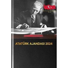 Minemou Design Her Güne Atatürk - 2024 Atatürk Ajandası Ciltli