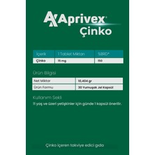 Aprivex Çinko 30 Yumuşak Jel Kapsül