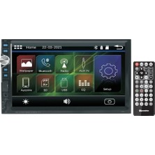 Roadstar RD7200 7 Bluetooth lu Double Din Teyp