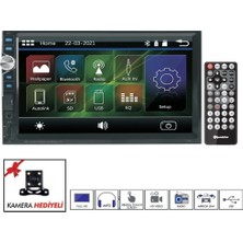 Roadstar RD7200 7 Bluetooth lu Double Din Teyp